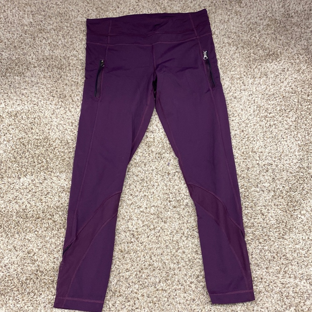 lululemon Purple full 25 length yoga pants